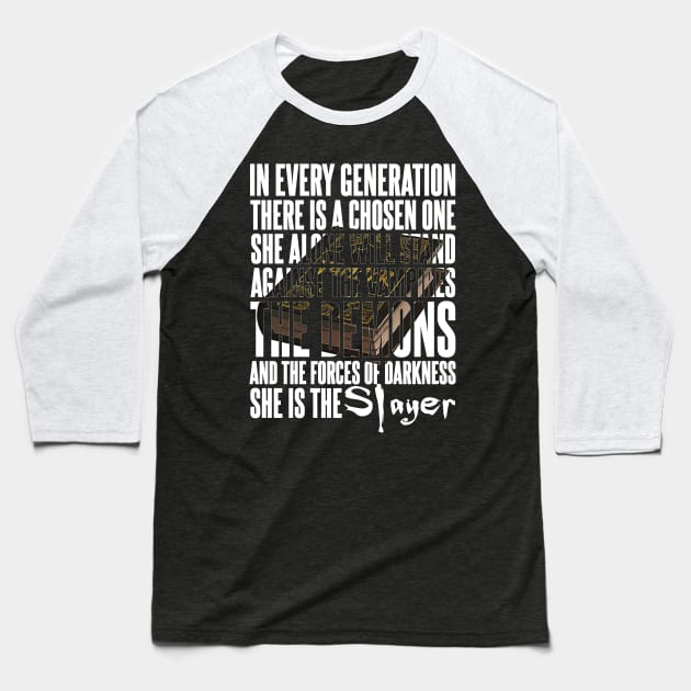 In Every Generation there is a Chosen One. Baseball T-Shirt by Meta Cortex